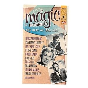Magic Moments The Best of 50s Pop 4 Disc CD Album Set Various Artists Nostalgic